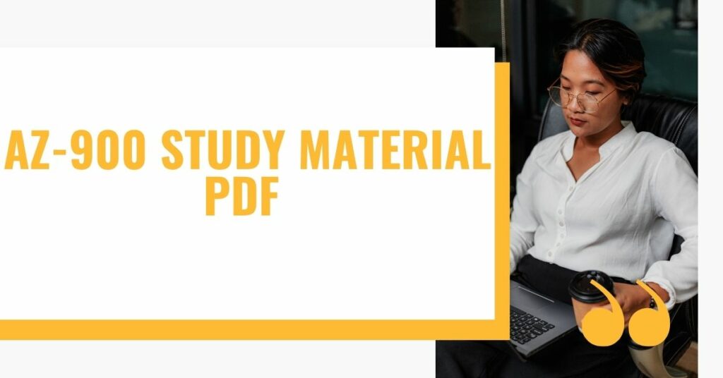 AZ-900 Study Material PDF