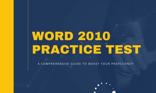 How to Ace Your Word 2010 Practice Test: Expert Tips from Spoto Certification