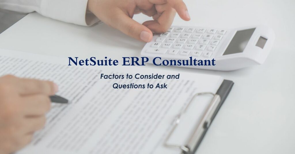 NetSuite ERP Consultant
